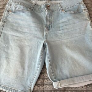 Light Blue Denim Women's Shorts